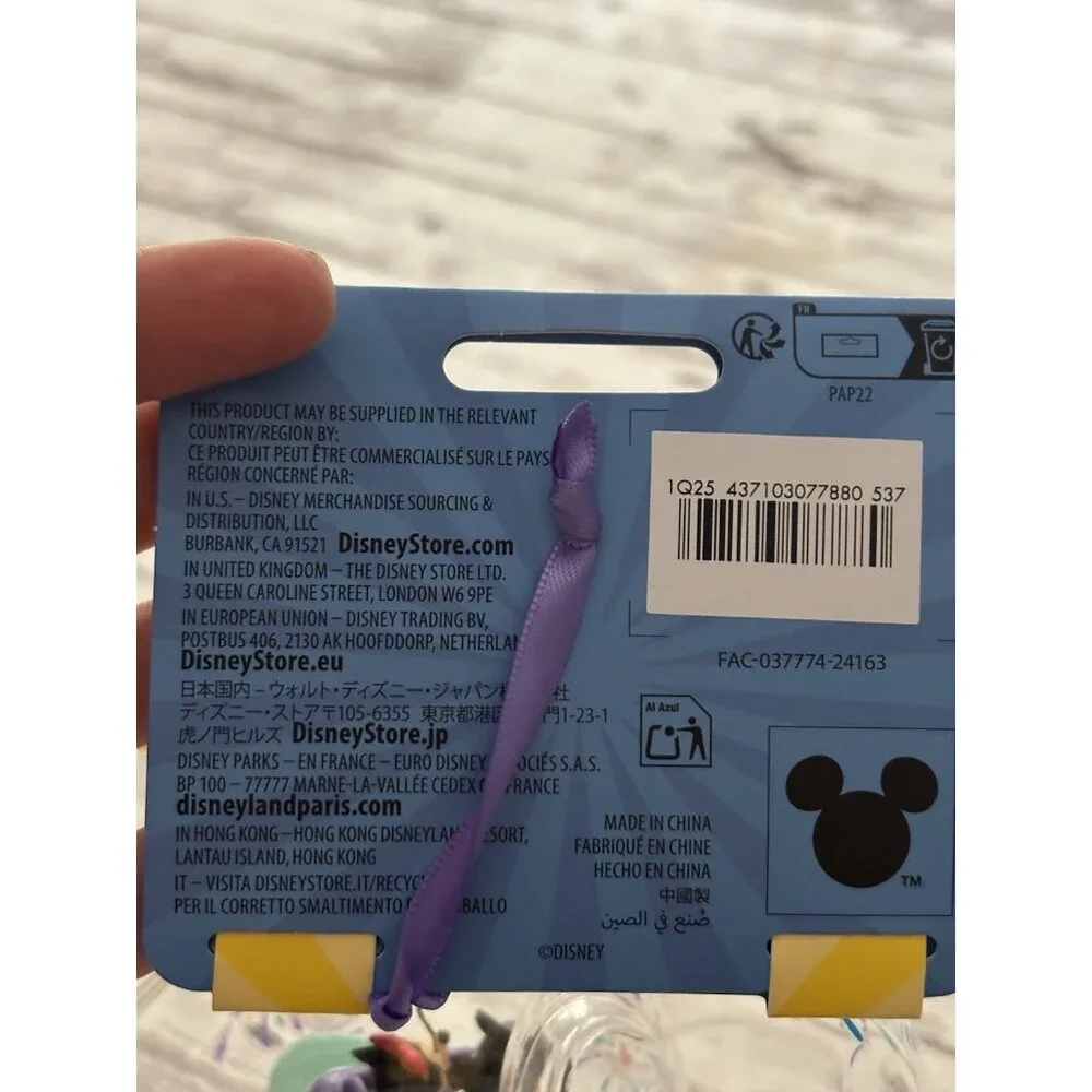 NWT Disneyland Mickey Minnie Mouse‎ Icon Glass Ball Ornament Space Mountain Ride